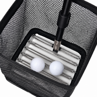 Telescopic Aluminum Alloy Ball Retriever, Mobile and Practical Ball Collector for Back Protection, Capacity 120 Balls