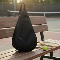 Racket Bag with Shoulder Strap Teardrop-Shaped Tennis Racket Bag Sleek for Pickleball Players, Sports Training