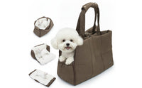 Water-Resistant Pet Carrier Bag with Mat Padded Cat Shoulder Carrier with Pockets Lightweight Dog Travel Bag with Safety Tether Long-Lasting for Cats