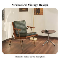 urban and aesthetic Minimalist Iron Armchair Retro design Single Sofa Light Luxury Indoor Seating Geometric Frame for Design aficionados, Business Owners, Cafe, Living Room, Bedroom, Office