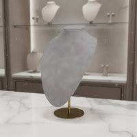 Necklace Display Bust Light Luxury Pendant Display Holder Stable Metal Base Jewelry Mannequin Stand for Photographers, Photography Studio