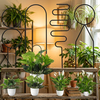Garden Trellis for Climbing Plants and Vines, Foldable Metal Plant Support for Balcony Plants, Decorative Iron Art Stakes, Indoor Iron Trellis