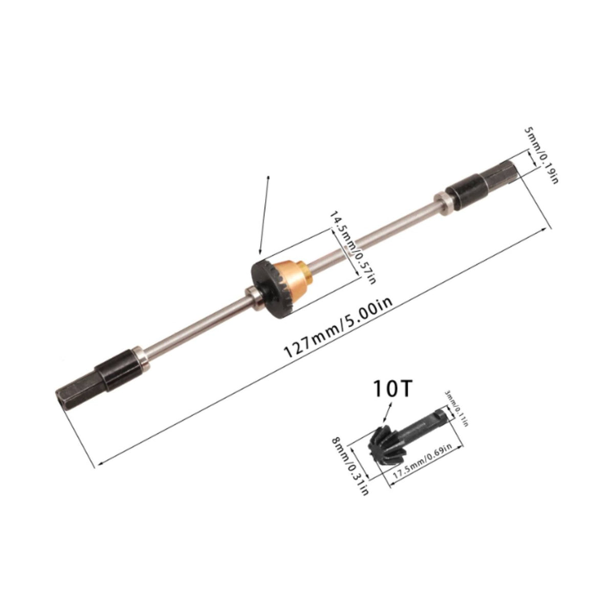 Metal Differential Rear Axle Heavy Duty Rear Differential Gear Axle