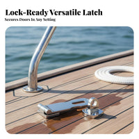316 Stainless Steel Safety Hasp Saltwater Grade Hasp Latch Security Hardware Rustproof Mirror Polished Finish