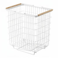 Laundry Basket Foldable with Iron Wire Frame for Dirty Clothes Storage, Washing for Bedroom and Bathroom, Hamper