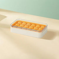 Storage Box with Ice Tray for Soft Drinks, Food Grade Round Ice Maker with Lid for Spheres, Easy Release Kitchen Gadget, 1 Pack Container