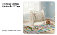 Rolling Book trolley Cute adorable animal Design Household Storage Large Capacity for young children