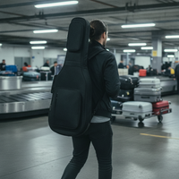 Electric Guitar Gig Bag, 39-inch, Thickened Waterproof Padded Backpack Case for Electric Guitars