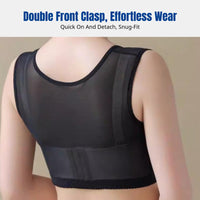 Nomovement Breast Band High Elasticity Antimovement Bra Band Discreet Design Adjustable Fit for Runners, Leap Roping, Running