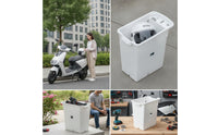 Scooter Seat Container Enlarged Scooter Storage Box with Deepened Compartment