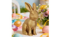 Great Gift Shiny Rabbit Ornament Creative Design Golden Rabbit Figurine Gold Bunny Statue for Desktop, Tabletop, Garden