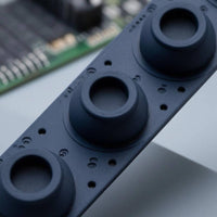 Replacement Conductive Rubber Key Strip Flexible Keyboard Interface Strip Molded Keyboard Interface Pad Black