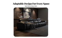 keyboard Key spinerest Couch Top-Grain Leather Sofa Modern Minimalist design Lounge Seating for Apartment Dwellers, Homeowners, Living Room, Home Office