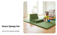 Folding Gymnastics Mat Foldable Design Tumbling Sponge Mat Thickened Cushioning High Jump Landing Area for Gymnasts, Fighting Artists, Gym