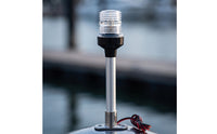 LED Boat Light Wired Boat Light with Metal Base Compact Sleek for Yacht Owners, Navigation, Deck
