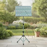 Foldable Sheet Music Stand Height-Adjustable Folding Music Stand Portable Telescoping for Conductors