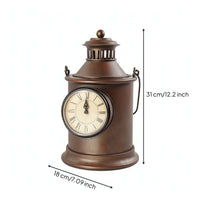 Lantern Clock Classic Ornament Industrial for Shelf