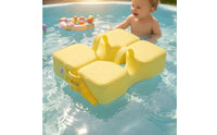 Inflatable-Free Baby Swim Buoy Float clothCovered Seat-Style Buoy Back-Supporting Infant Swim Seat Adjustable Strap Buckles for Babies, Infants, Swimming Practice, Bathing