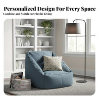 Minimalist Design Bean Bag Chair Comfortable Floor Furniture formConforming Lounge Seating No Assembly Required for Students, Readers, Bedroom, Balcony, Living Room, perusing alcove