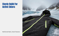 Unisex Ski Suit Set, Winter Pants & Jacket, Outdoor, Windproof, Waterproof, Breathable, Durable