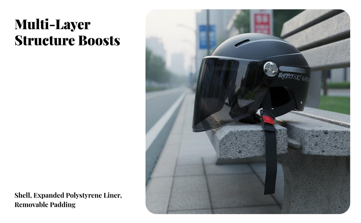 Large Size Helmet 3C Certified Helmet All Seasons Use Guarding Headwear for Adults, Daily Commuting, Street Riding, Outdoor