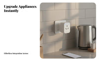 Effortless Setup Intelligent Plug Energy Saving Verbal Control Power Plug for Homeowners, Tech Enthusiasts, Bedroom, Kitchen, Living Room