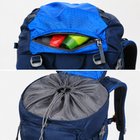 Water Repellent Nylon Hiking Backpack Multi-Day Trekking Rucksack Padded Back