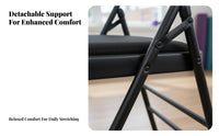 Multi-Functional Iyengar Mind-Body Practice Chair Heavy-Duty Frame Iyengar Auxiliary Chair Foldable Design Mind-Body Practice Inversion Stool Stable and Long-Lasting for Seniors, Home Gym, Meditation
