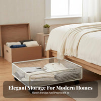 Rolling Storage Bin Dustproof Rolling Storage Container Easy Assembly for Closet