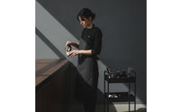Lightweight Crossed-Back Apron Adjustable Apron with Pocket Split Hem Workwear Soft for Baristas