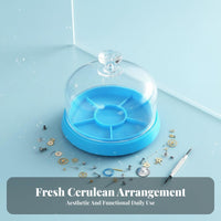 Prevents Part Loss Watch Movement Tray with Dust Cover Multi-Compartment Watch Parts Tray with Dome Lid for Jewelers, Craft Room