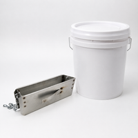 Galvanized Steel Chicken Feeder, Adjustable Hanging Poultry Feed Dispenser, Double Support Feeder for Backyard Keepers