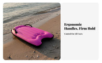Inflatable Water Board with Handles Large Buoyancy Inflatable Ride Board Handled Paddle Board Waterproof Material