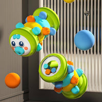 6-in-1 Musical Caterpillar Toy Press-to-Sound Caterpillar Toy with Pressable Parts Textured Multi-Color for Infants, Toddlers, Babies, Playroom, Nursery