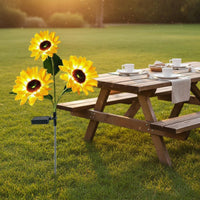 Solar Floral Disc Light Automatic switch/Off LED Floral Disc Stake Lamp Easy Installation Decorative Flower Pathway Light for Yard