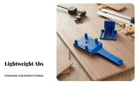 ABS Plastic Handheld Doweling Jig Portable Straight Hole Drilling Easy To Use for Cabinet Makers, Furniture Making, Workshop, Garage