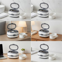 Resonance Cleaning Cleaner with Basket Compact Resonance Cleaning Cleaner with Digital Display Portable for Eyeglass Wearers, Jewelers, Home, Salon