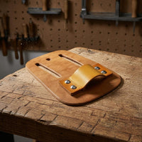 Leather Tool Holder Rectangular Belt Tool Holder Everyday Carry Belt Organizer Pocket-Style Work Gear Strong Stitching