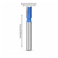 Flat Bottom Router Bit Straight Shank Bottom Flattening Router Bit Wood Cutter Carbide Tool Long-Lasting for Woodworkers
