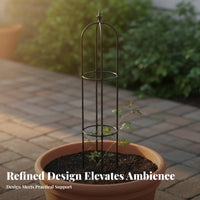Climbing Plant Support Frame Easy Assembly Potted Plant Climbing Frame Blooming Climber Support Frame Sturdy Duty Metal Blooming