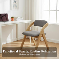 Space-Saving Wooden Folding Chair Lightweight Portable Wooden Kitchen Chair No Assembly Required Minimalist Design for Office Workers, Event Planners, Small Areas, Living Room, Party, Wedding
