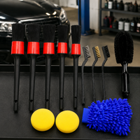 Car Detailing Kit 5 Piece Wheel Brush Microfiber Towels for Car Enthusiasts