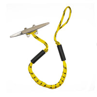 Shock-Absorbing Bungee Dock Line Elastic Bungee Mooring Rope Heavy Duty Dock Line with Foam Sleeves Adjustable for Kayakers