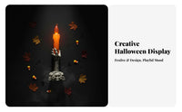 Skeleton Hand Candle Holder Flameless Light Tabletop Ornament Battery Operated