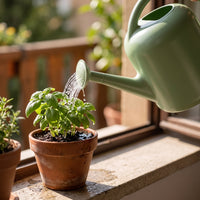Gentle Watering Can with Sprinkler Head Sturdy Watering Can with Long Spout Molded Vessel Compact for Plant Lovers, Home, Greenhouse
