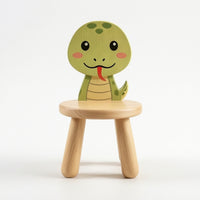 Sturdy Wooden Stool with Backrest Compact Shoe-Changing Stool Space-Saving Seat Low-Height for Toddlers, Entryway