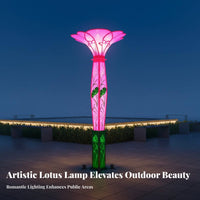 Custom Project Light Pole Weather Resistant Large Decorative Street Light Waterproof Artistic Sculpture Lamp for Public Squares, Streetscapes, Pathway