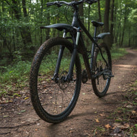 2 Pieces Widened Mountain Bike Mudguard Wide Coverage Mountain Bike Mudguard Splash Protection Full Cover Cycle Mudguard Easy to Install for Rainy Ride, Muddy Road, Trail Riding