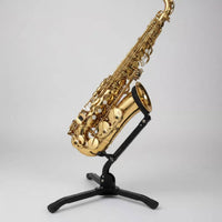 Non-Slip Alto Tenor Sax Stand Stable Tripod Design Saxophone Stand Heavy Duty Foldable Saxophone Holder Adjustable Height for Saxophonists, Musicians, Home Practice, Stage Performance, Studio