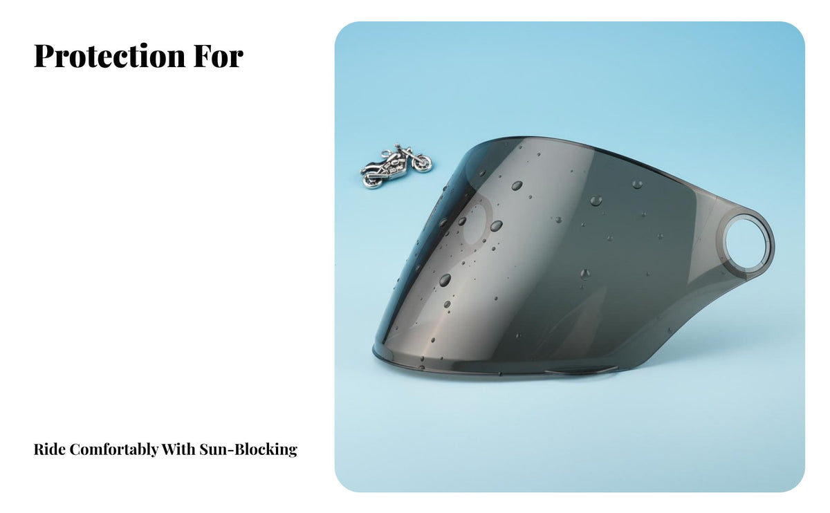 Anti-Fog Motorcycle Helmet Visor Protection Motorcycle Helmet Windshield Windproof Replacement Face Visor Clear Vision